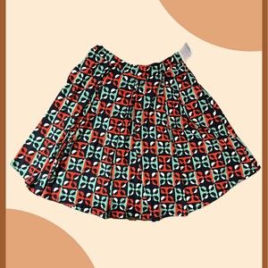 NWT NEW LuLaRoe Colorful Stretchable Skirt Red Black Green Size XL Knee Midi